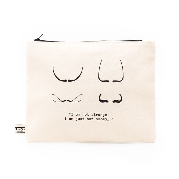Mustache - kleine Tasche - Toiletry Bag - clutch