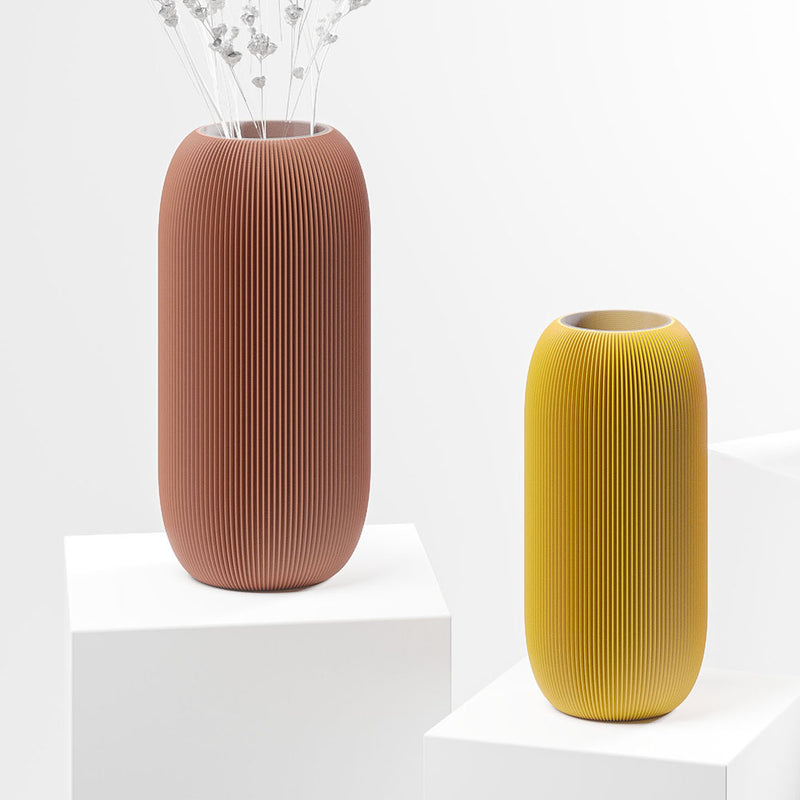 dennismaass – Vase »Pille« Senfgelb