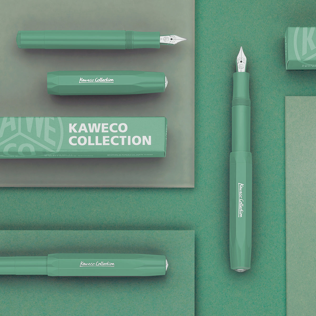 Kaweco Sport Füllhalter Smooth Sage - Limitierte Edition Mit EF Feder | 13cm Taschenfüller Made In Germany