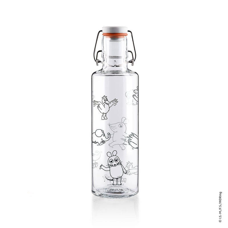 Soulbottle 0,6 l - Maus crew - Deine Glasflasche für zuhause und unterwegs